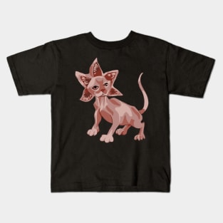 Democat (Stranger Things fan art) Kids T-Shirt